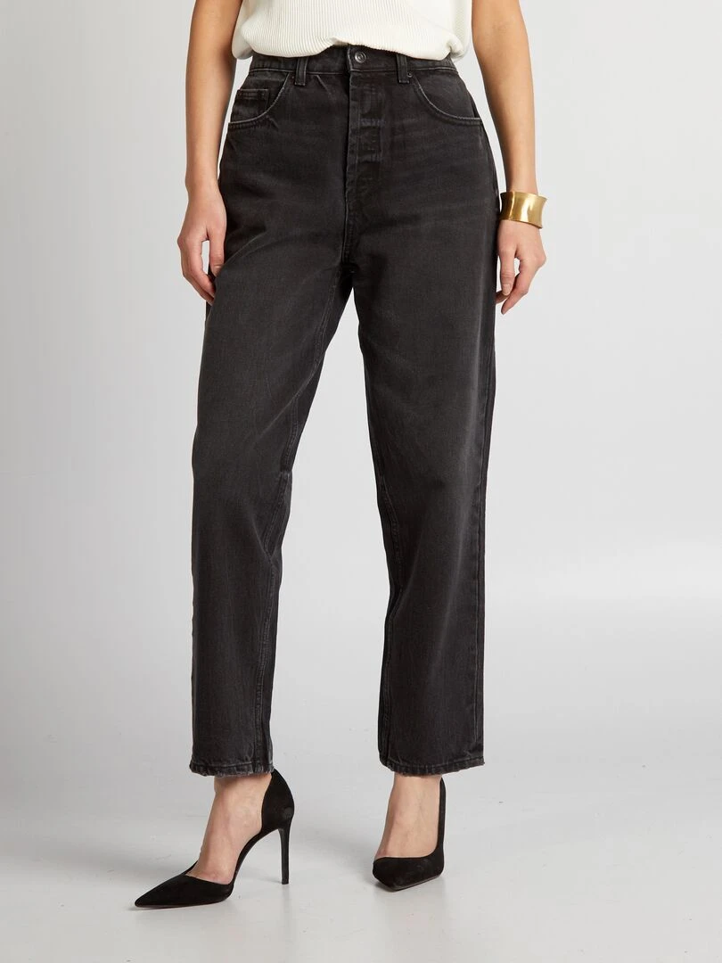 Jean straight Gris foncé