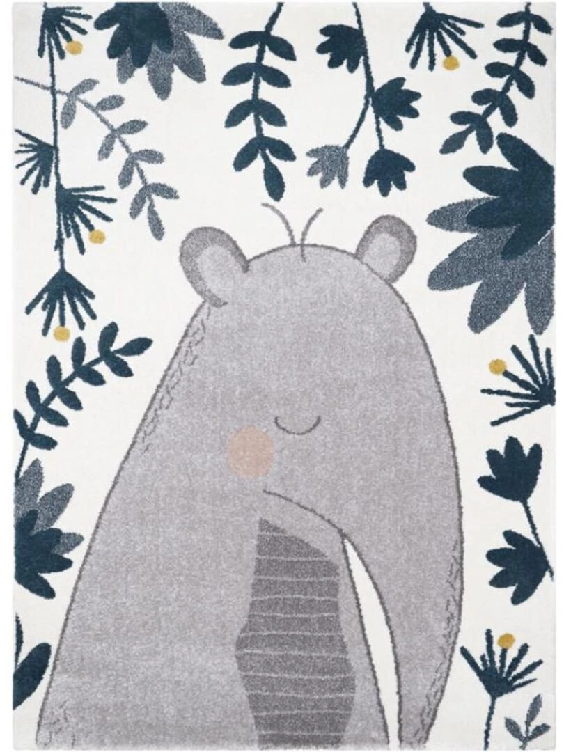 Tapis Rectangulaire Tapir Boris (120 X 170 Cm) Gris