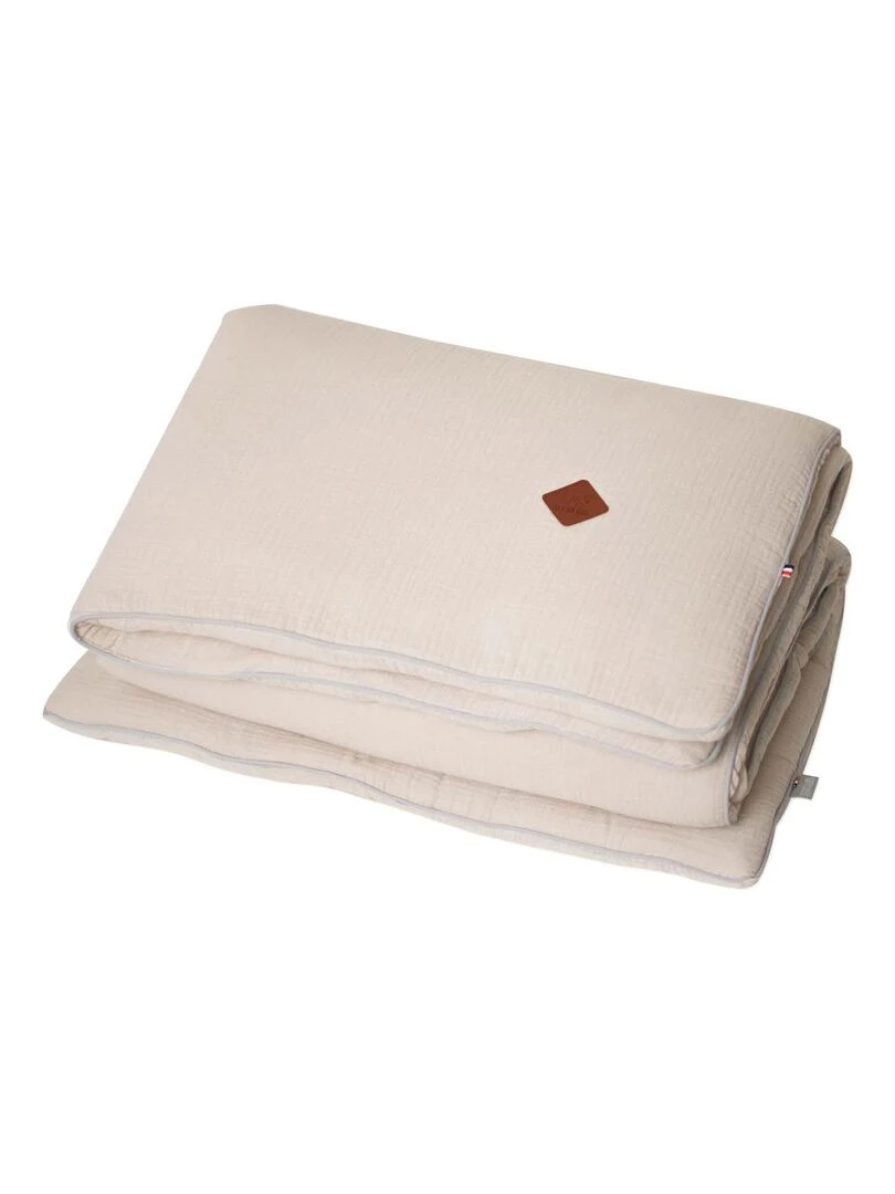 Couette et oreiller prêt à dormir Jeanne Beige