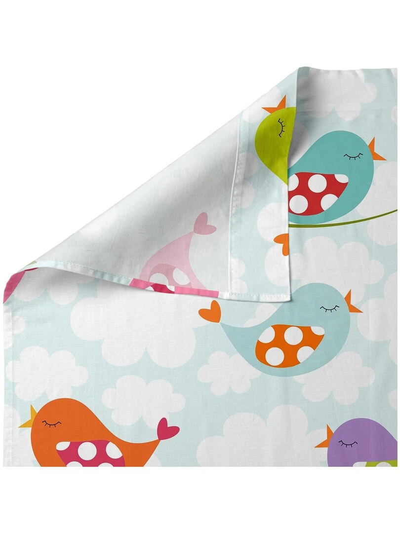Parure de lit 2 pièces Little birds "Happyfriday"   Blanc
