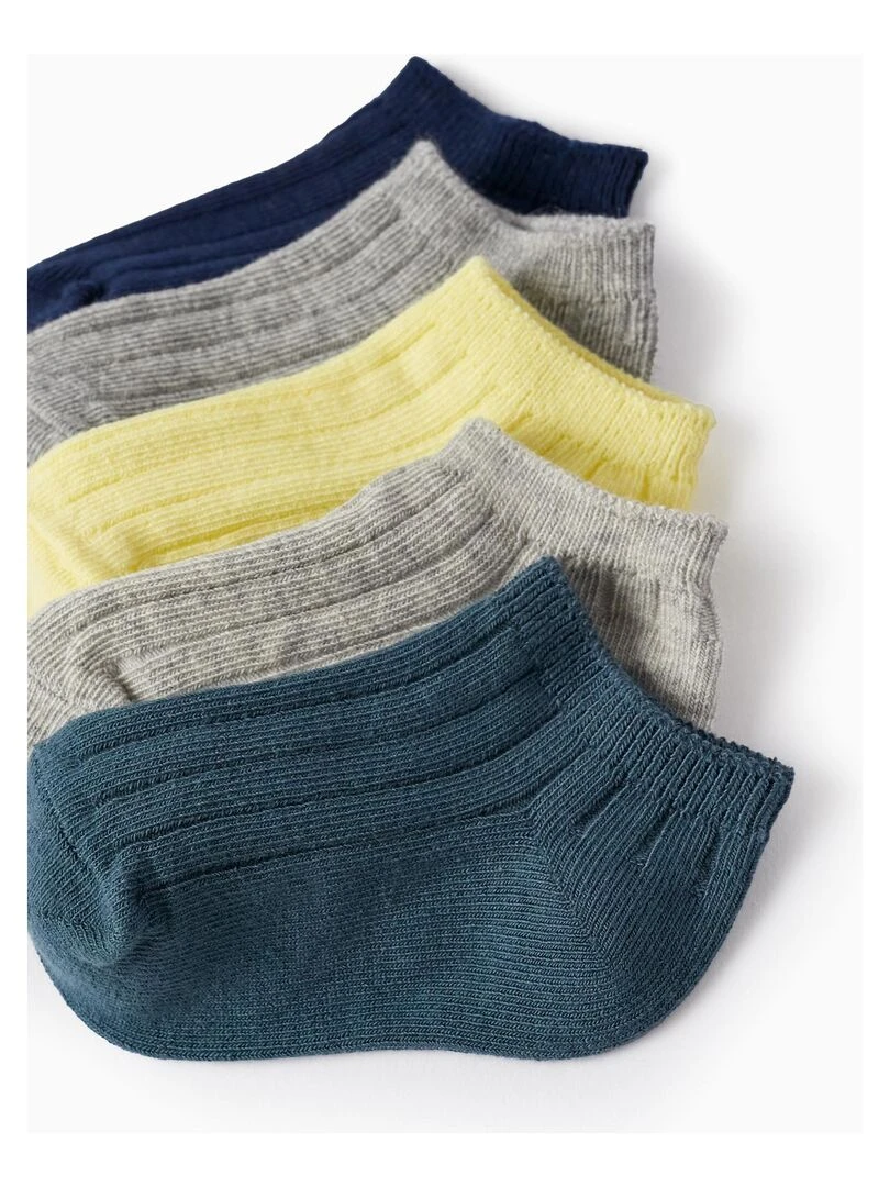 Lot 5 Paires de Socquettes Côtelées pour Bébé Garçon SICILIAN DAYS Multicolore