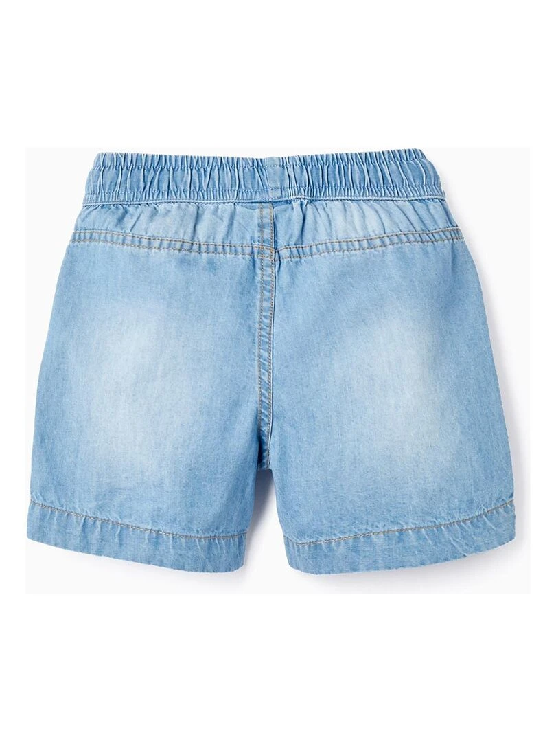 Shorts en jean en coton pour bébé garçon Bleu clair