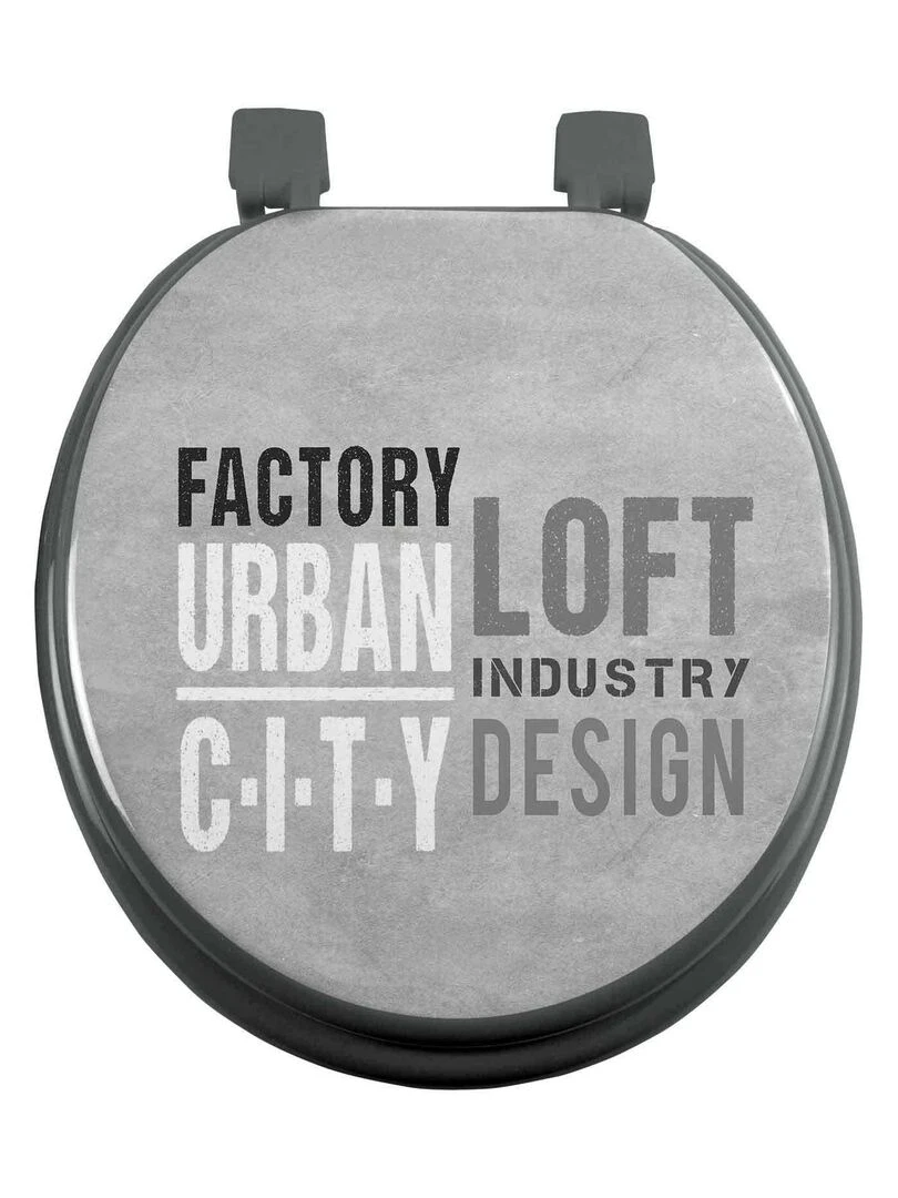 Abattant WC Urban City Gris