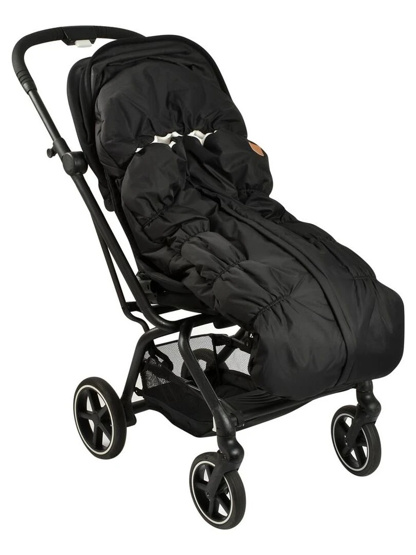 Chancelière poussette noir polaire blanche (6 24 mois)   Noir
