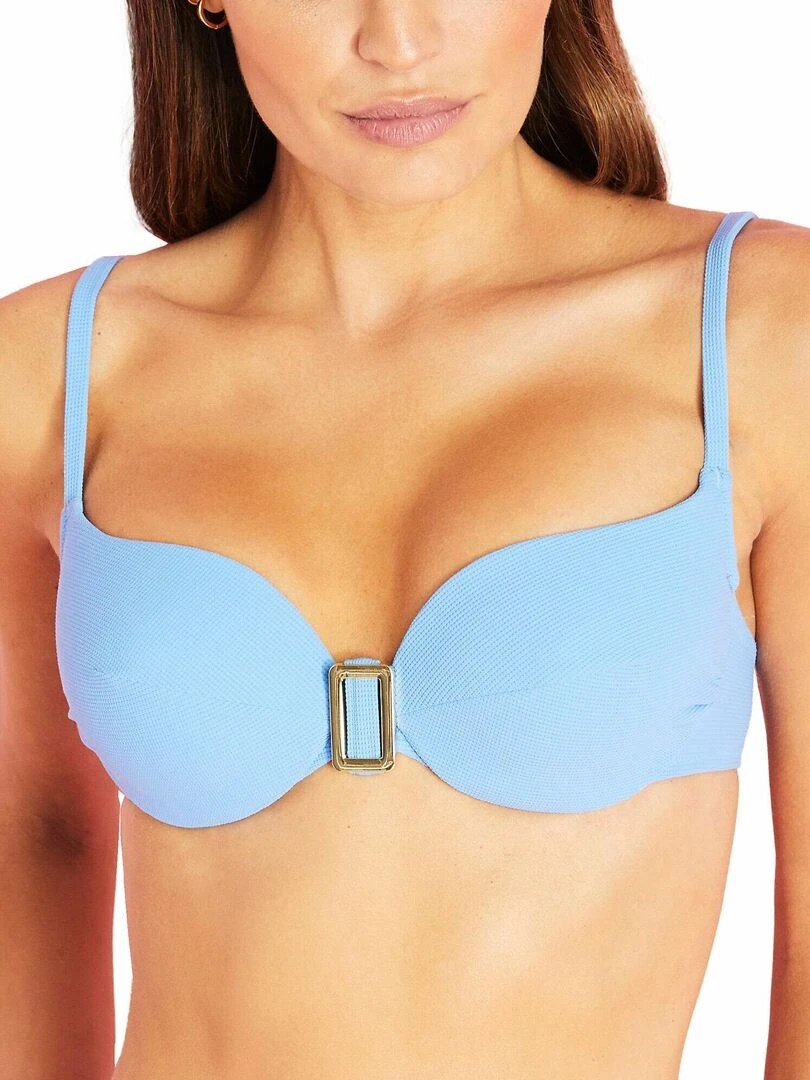 Haut maillot de bain armaturé multipositions Miami Bleu