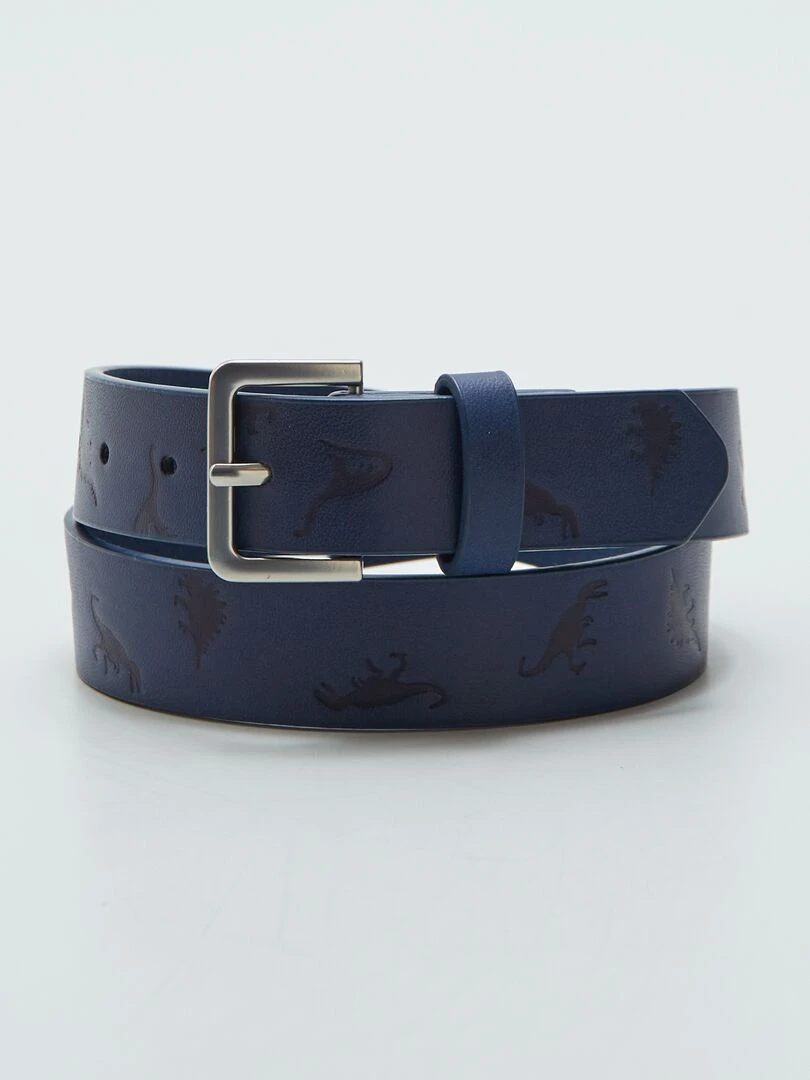 Ceinture à motif dinosaures Bleu
