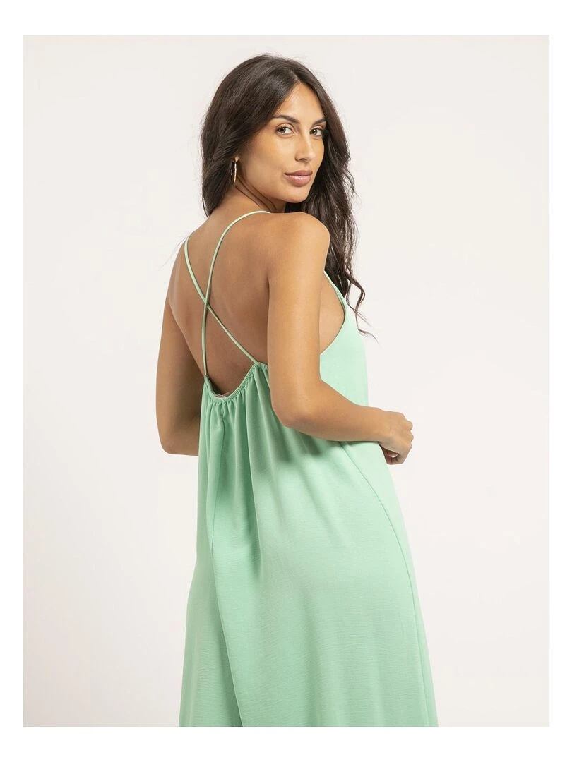 Robe longue IGGY   Vert