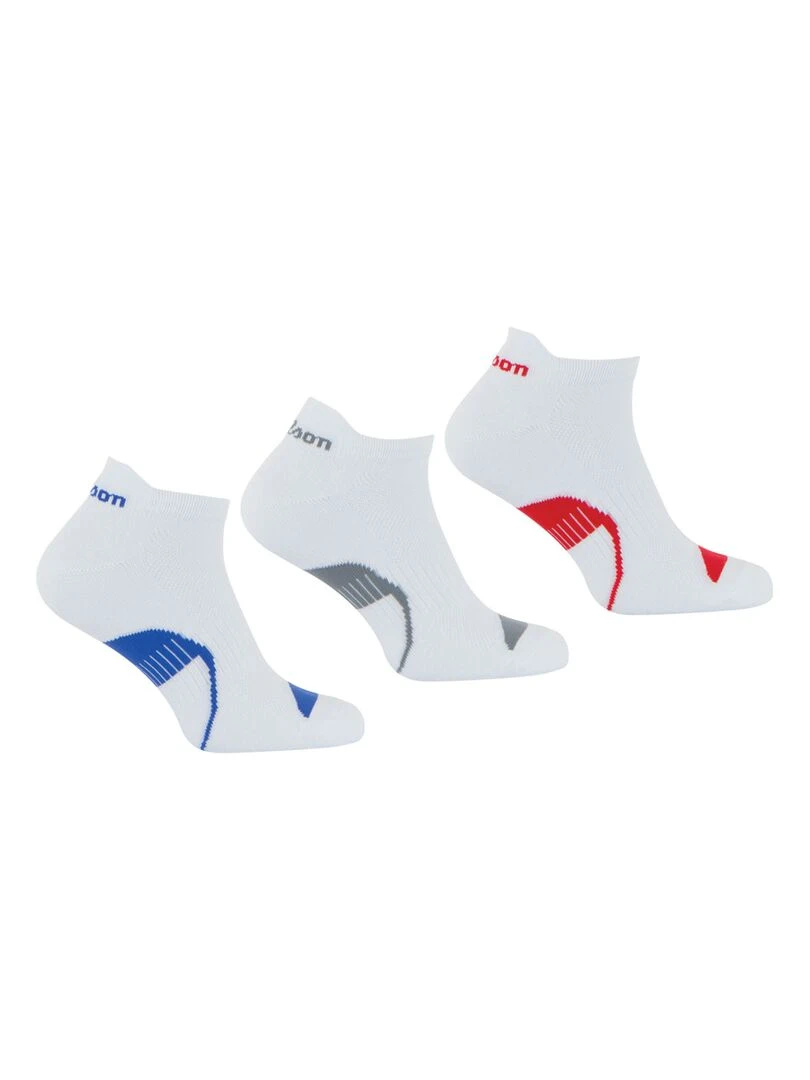 Lot de 3 paires de mi chaussettes Homme Wilson Blanc