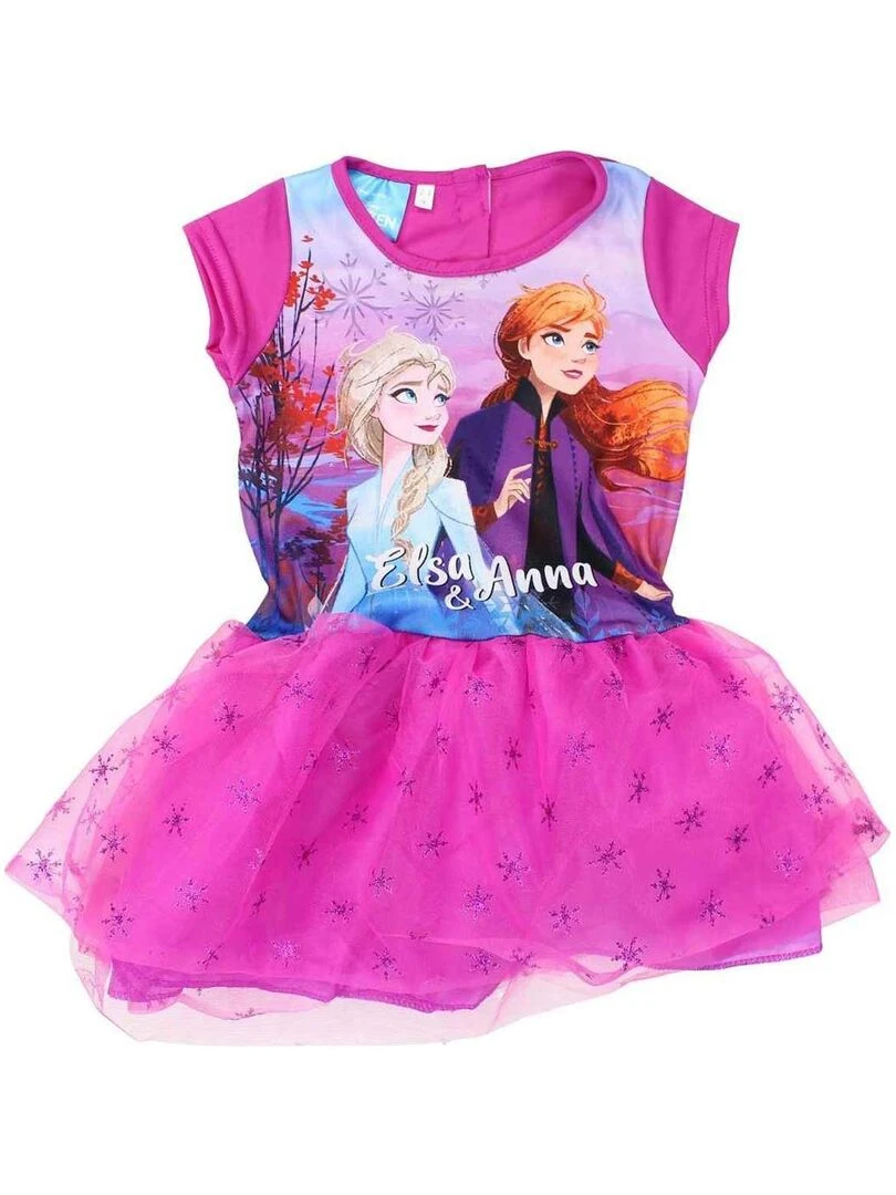 Disney Robe fille imprimé La Reine Des Neiges Violet