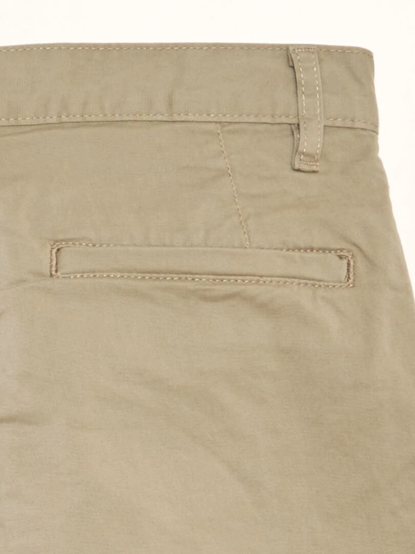 Bermuda chino uni   Beige