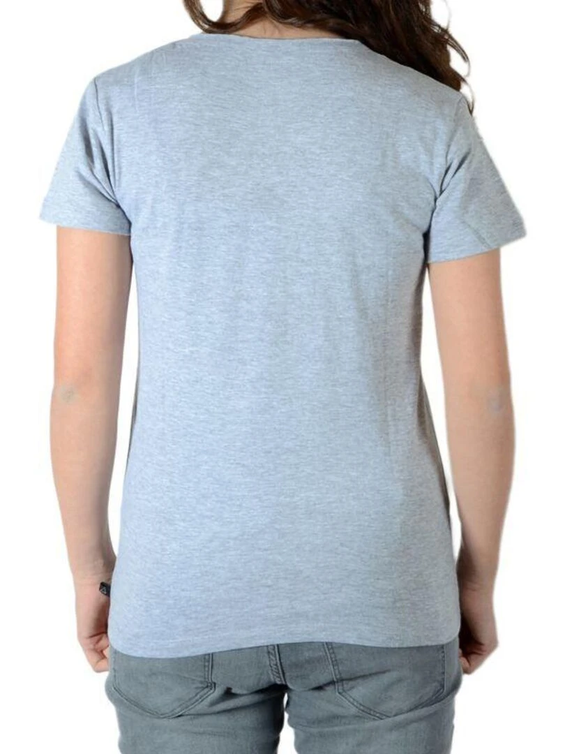 Tee Shirt Little Eleven Paris Bieber SS Mixte garçon  fille  Justin Bieber Gris Chiné   Gris