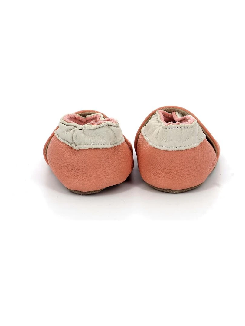 Chaussons Cuir Coddle Baby   Rose