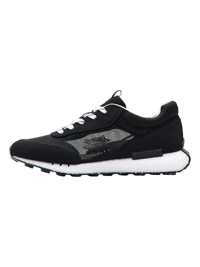 Basket à Lacets Desigual Jogger Colour Logo Noir