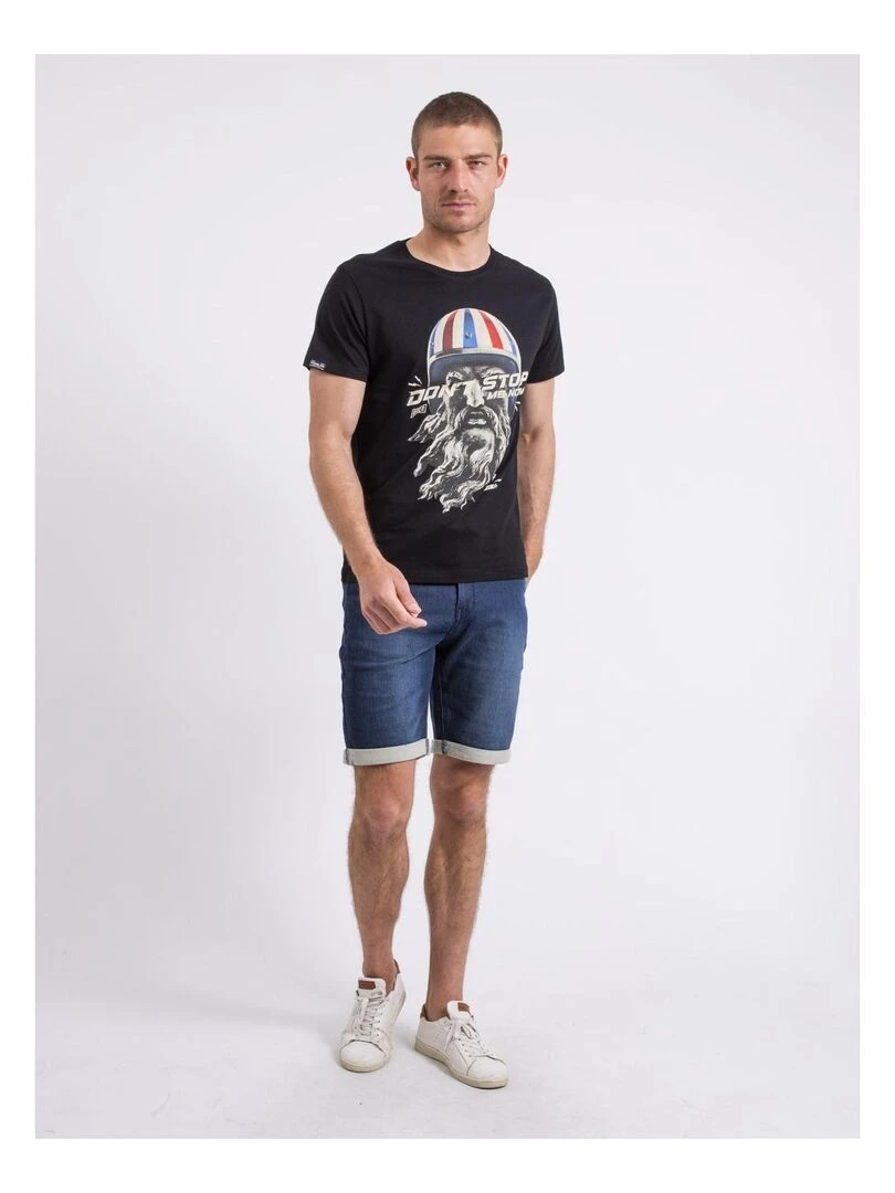 T shirt col rond NALUBAD   Noir