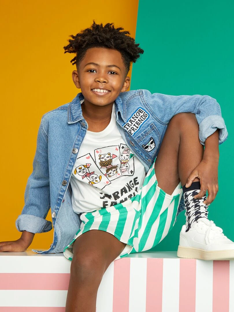Veste en jean X Little Bad Wolf Bleu