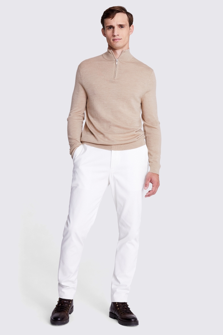 Dark Blue Merino Roll-Neck Jumper   Buy Online at Moss