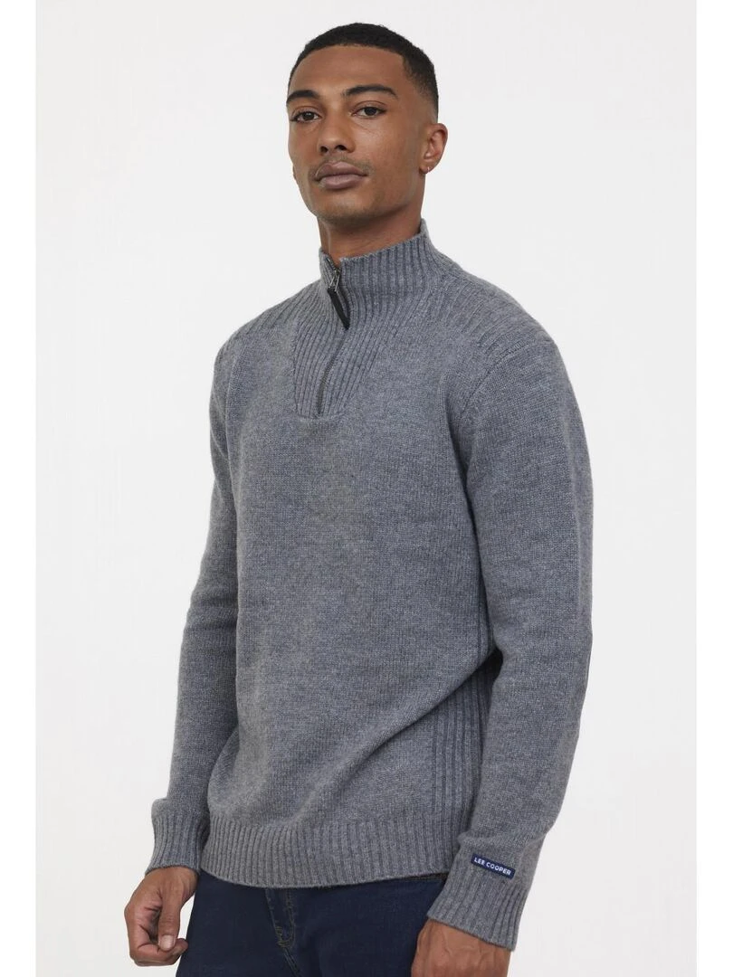 Lee Cooper Pull manches longues polyester regular CHAR Gris