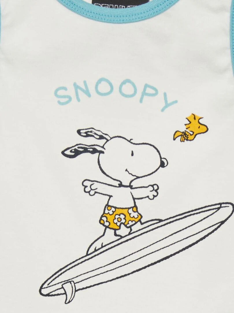 Set de pyjama 'Snoopy' 2 pièces Blanc/jaune