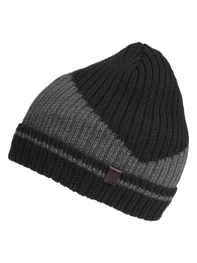 Bonnet Homme maille recyclée Noir Noir