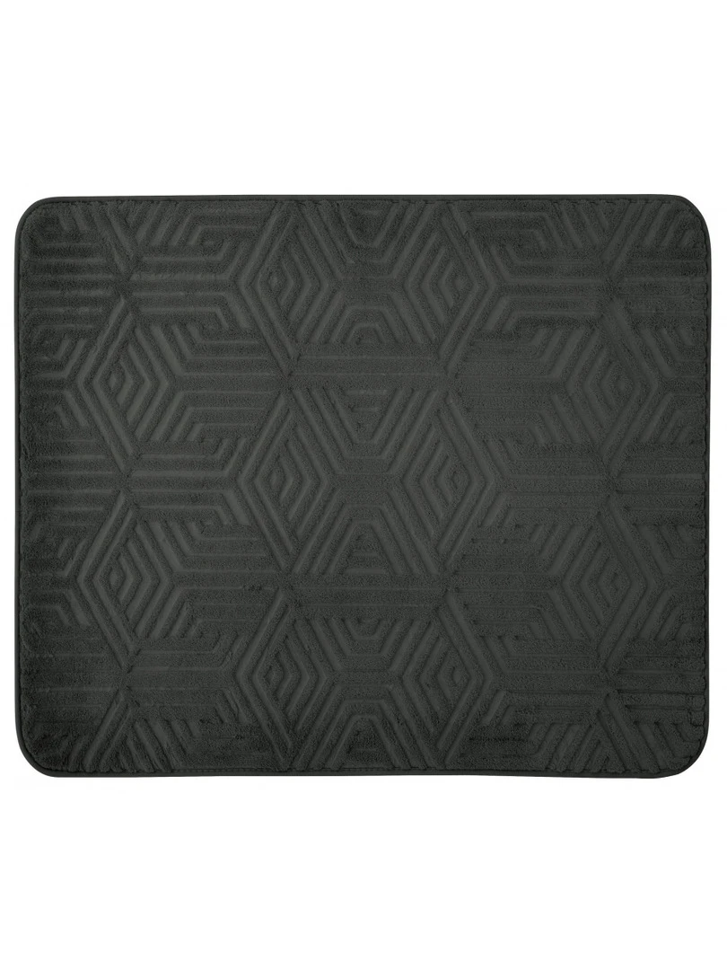 Guy Levasseur Tapis de bain mousse mémoire de forme en polyester anthracite gris anthracite