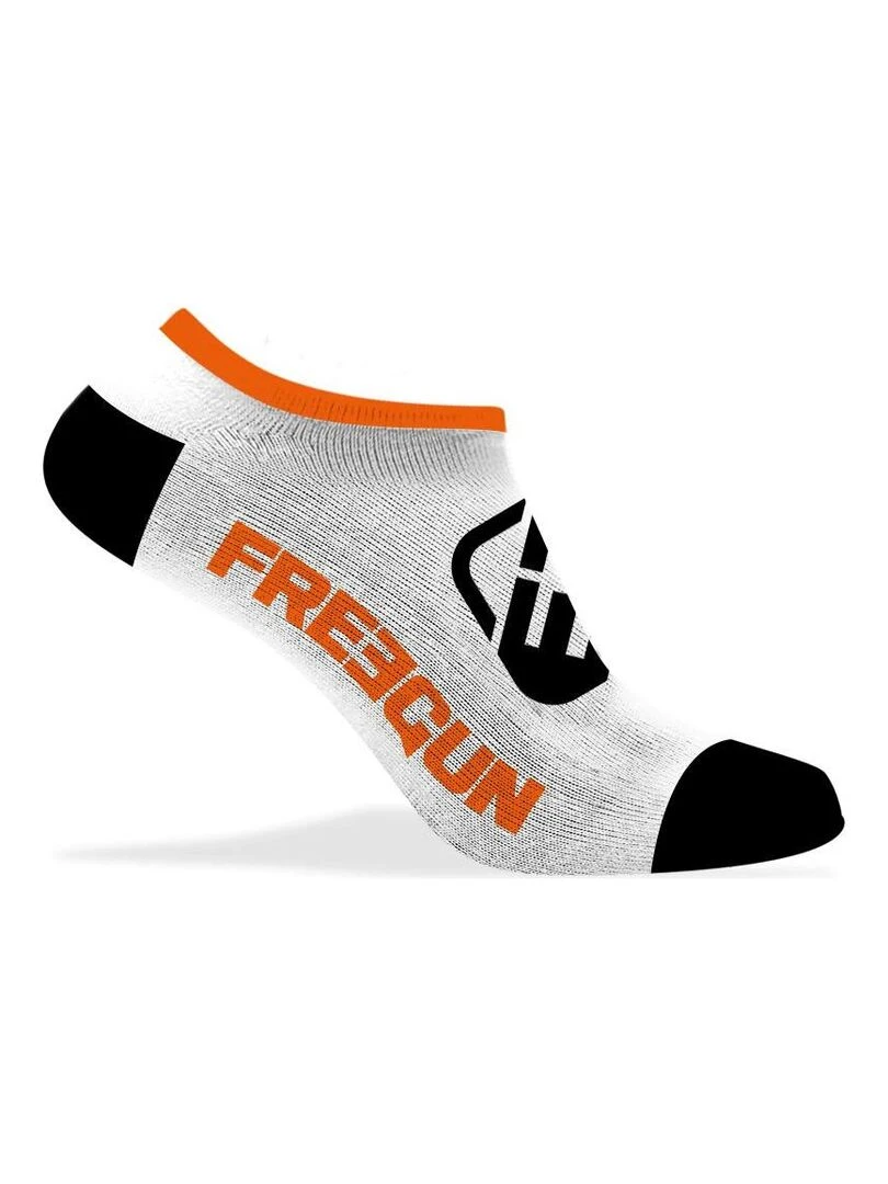 Lot de 5 Paires de Chaussette Socquettes Homme Freegun   Blanc