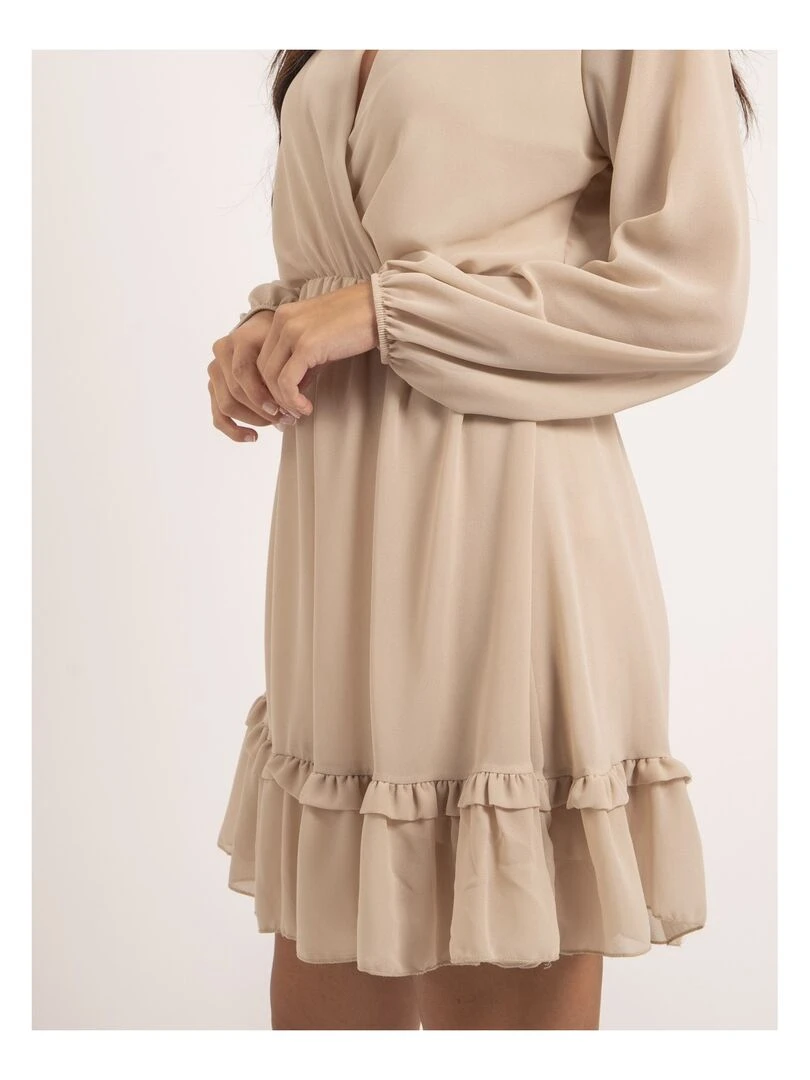 Robe courte IOLANDE   Beige