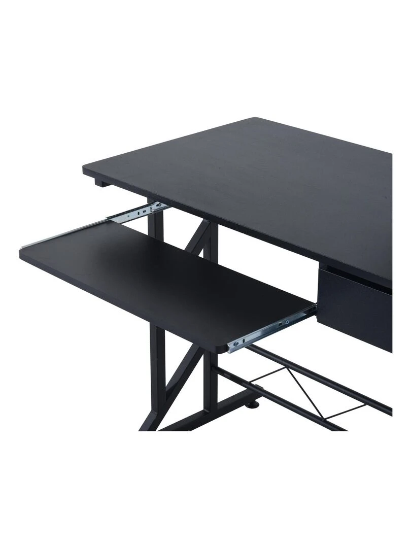 Bureau informatique design MDF noir   Noir