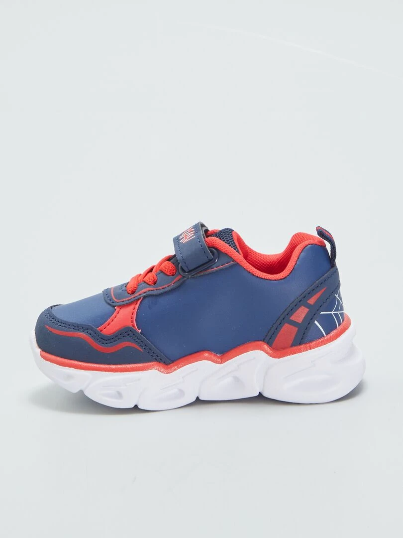 Baskets 'Spider Man' lumineuses   bleu