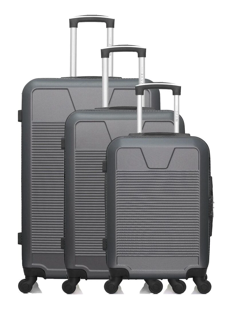 WAVE PARIS SET DE 3 SELENGA Gris foncé