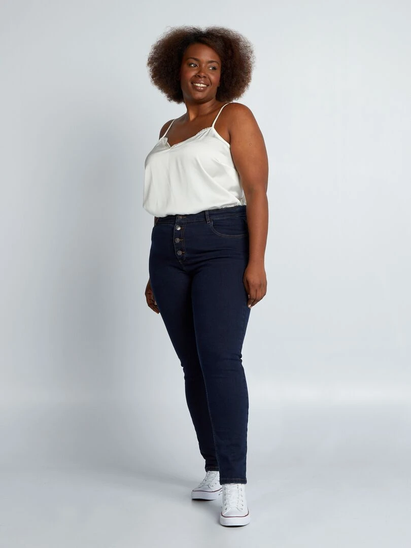 Pantalon skinny stretch 5 poches L30 Brut
