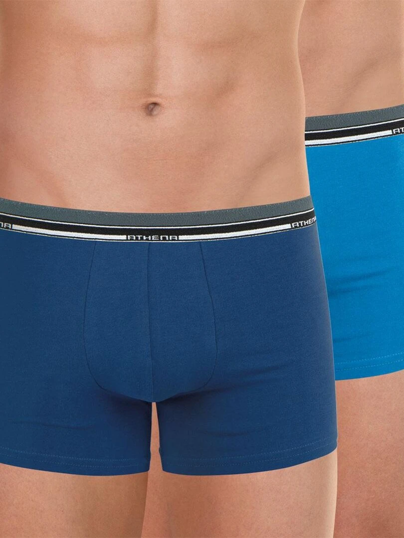 Lot de 2 boxers homme Duo Eco Bleu