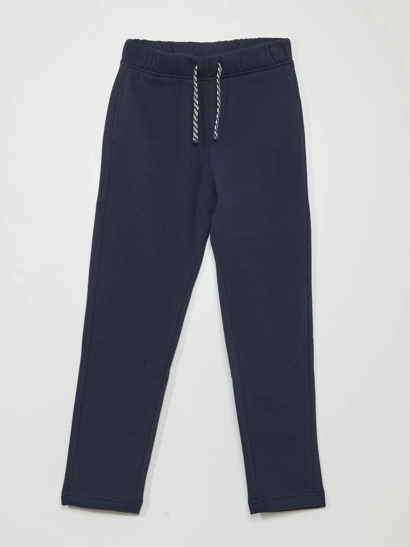 Jogging chiné avec ceinture ajustable bleu marine