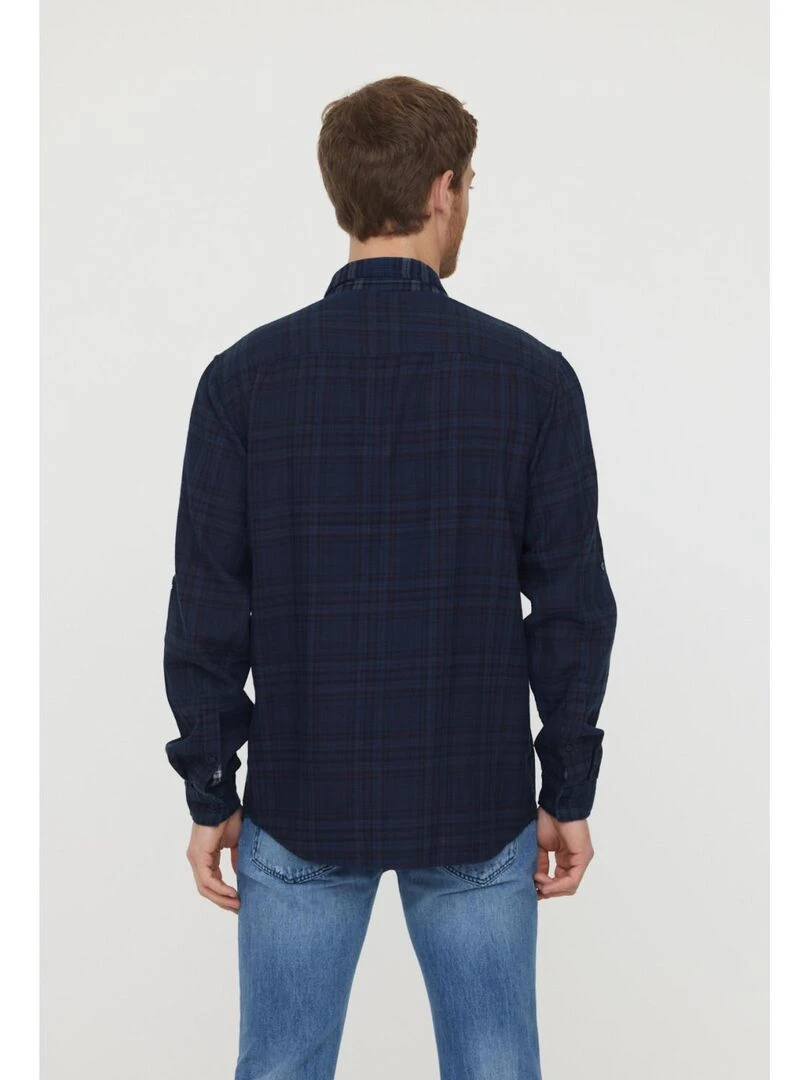 Lee Cooper Chemise manches longues coton DOMBRE Bleu marine
