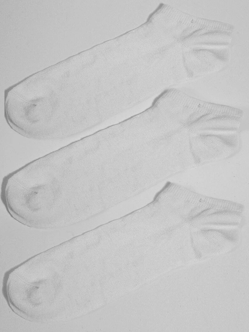 Pack 3 Chaussettes courtes Kebello Blanc Blanc