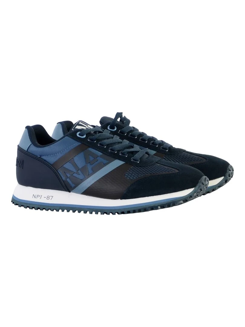 Basket Napapijri Suede Running   Bleu