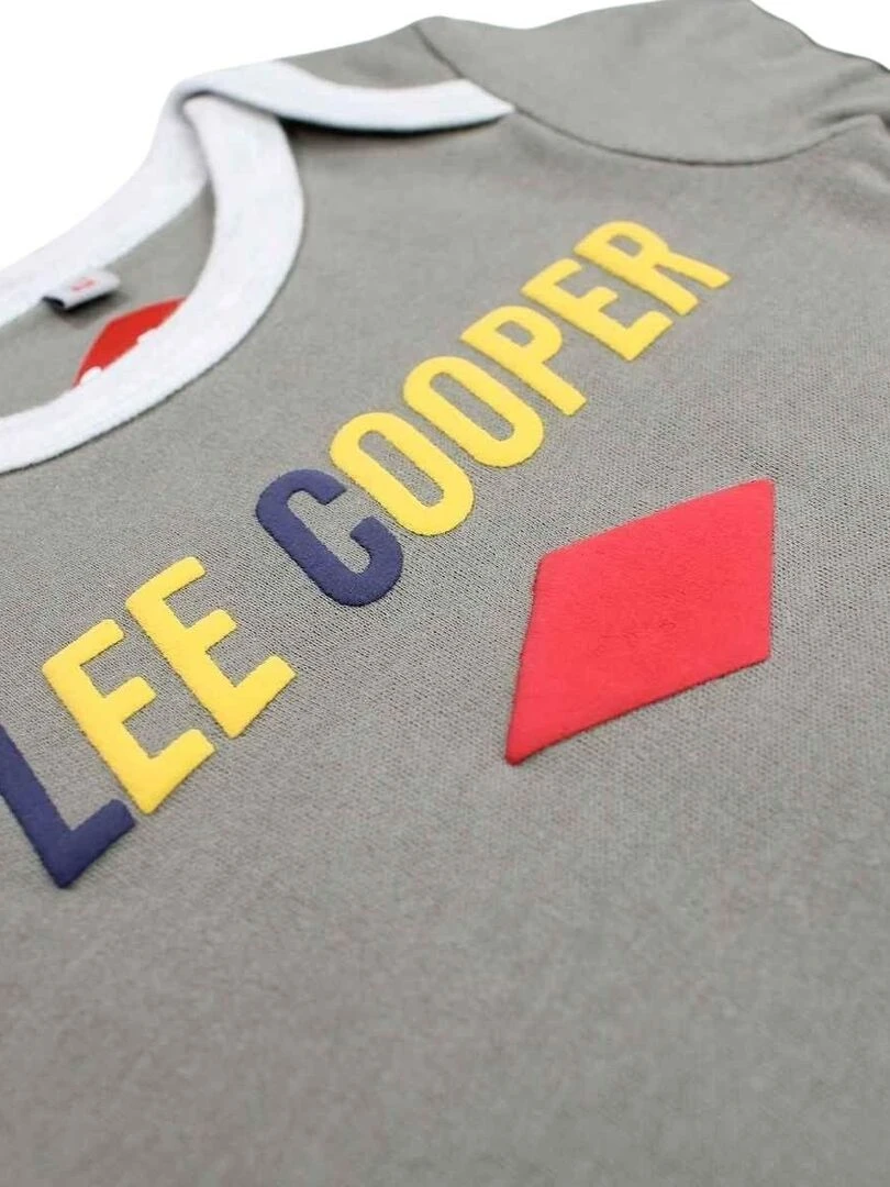 Lee Cooper   Lot de 2 bodys bébé garçon en coton   Kaki