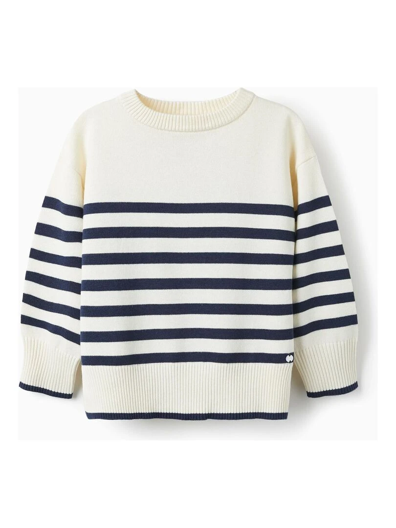 Pull en Maille pour Fille SPRING BEGINS Beige clair