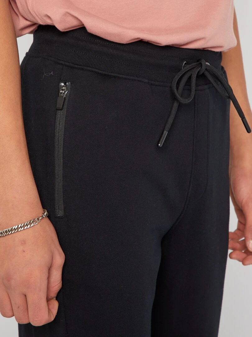 Pantalon de jogging à détails contrastés   noir