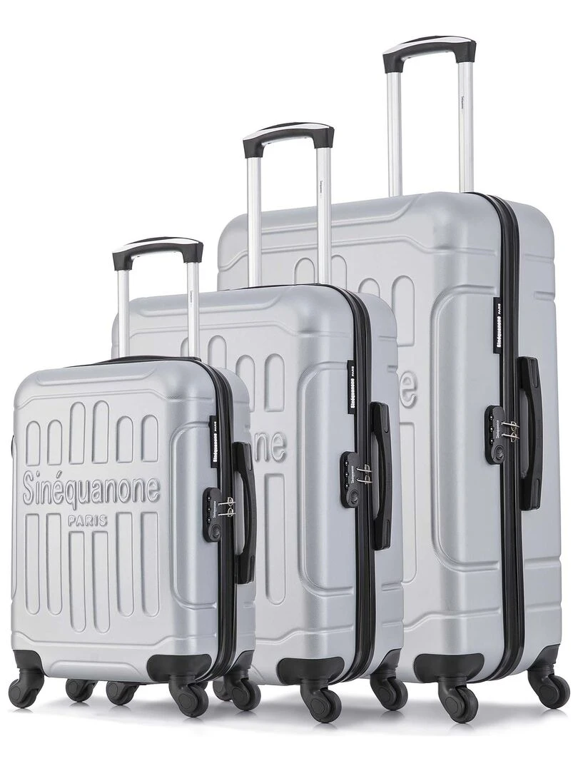 Set de 3 Valises Rigides HEMERA Gris