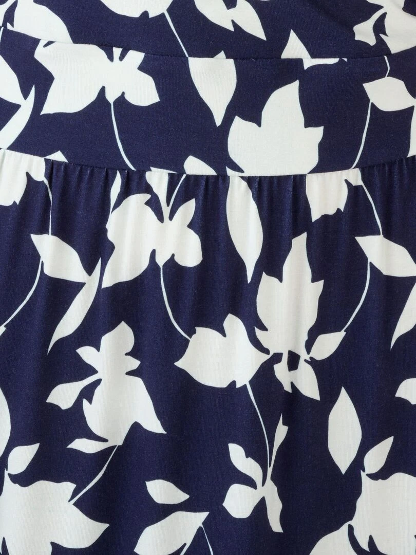 Robe effet cache coeur   Damart   Bleu marine