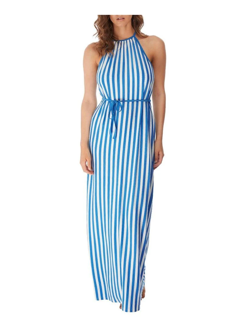 Robe longue de plage Beach hut Bleu