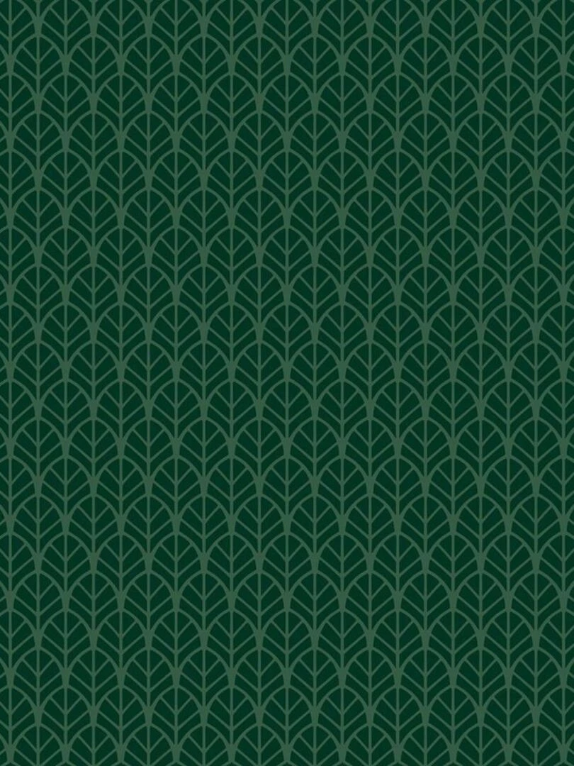 Housse de couette  Forêt Art Déco + taie(s) 100% coton 57 fils   Vert