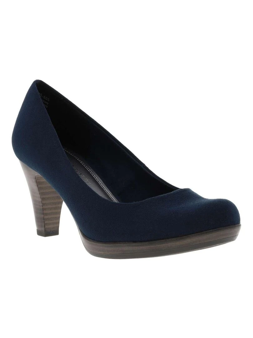 MARCO TOZZI Escarpins talon bottier Bleu marine