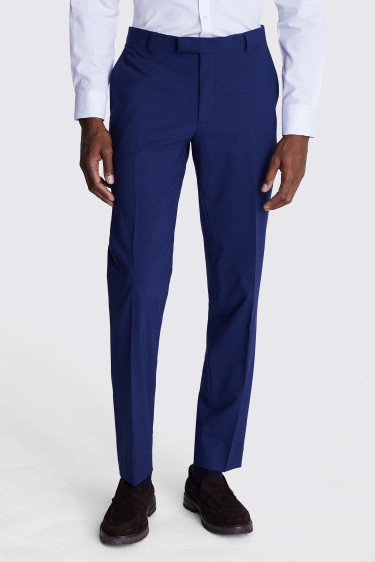 DKNY Slim Fit Bright Blue Trousers Buy Online at Moss