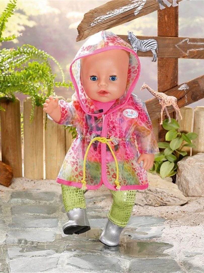 BABY Born Ensemble de pluie Arc en ciel luxueux et branché pour poupée de 43 cm N/A