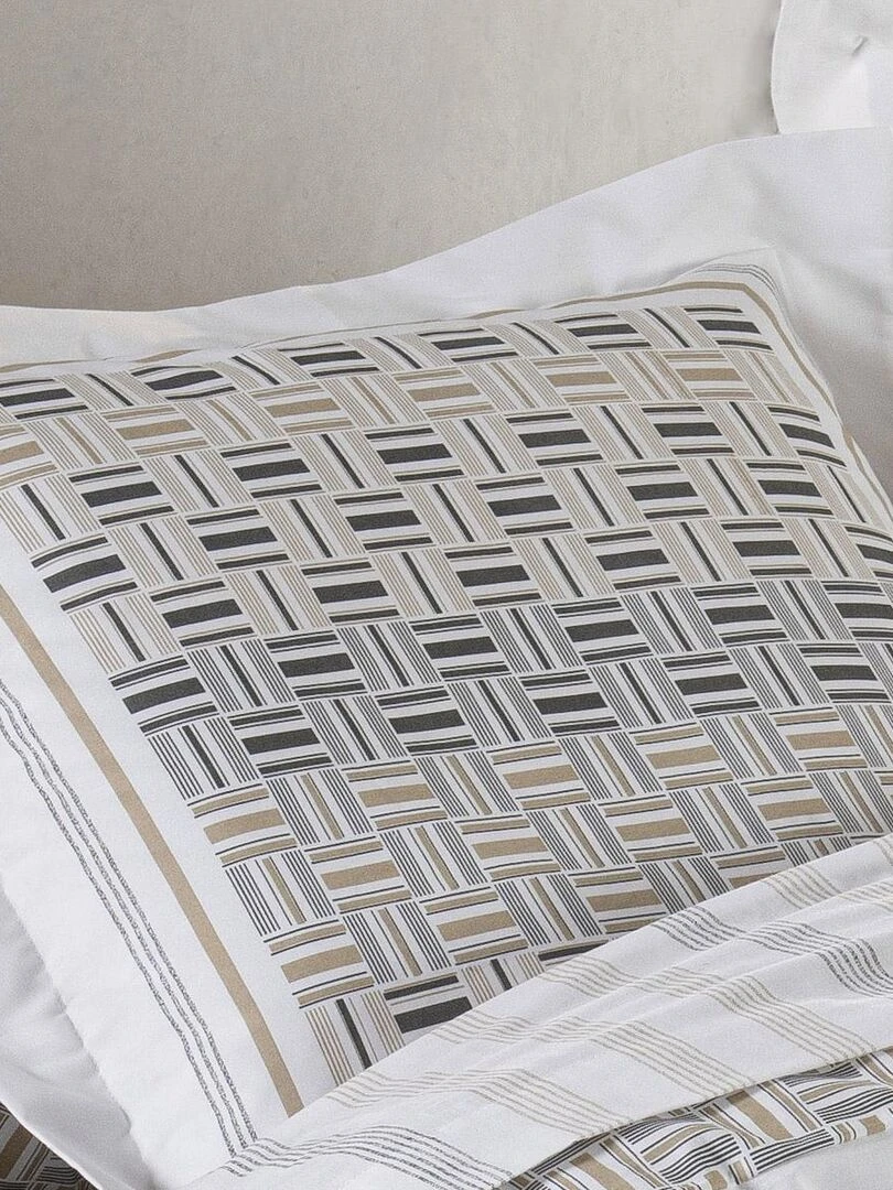 Parure de couette esprit campagne chic Gris clair