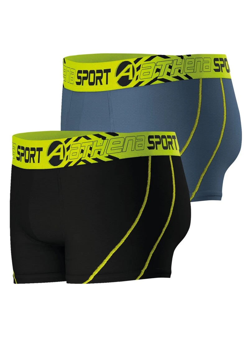 Lot de 2 boxers homme Air Performance   Gris souris