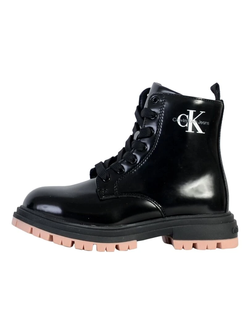 Bottine à Lacets Calvin Klein Jeans Lace Up Bootie Noir