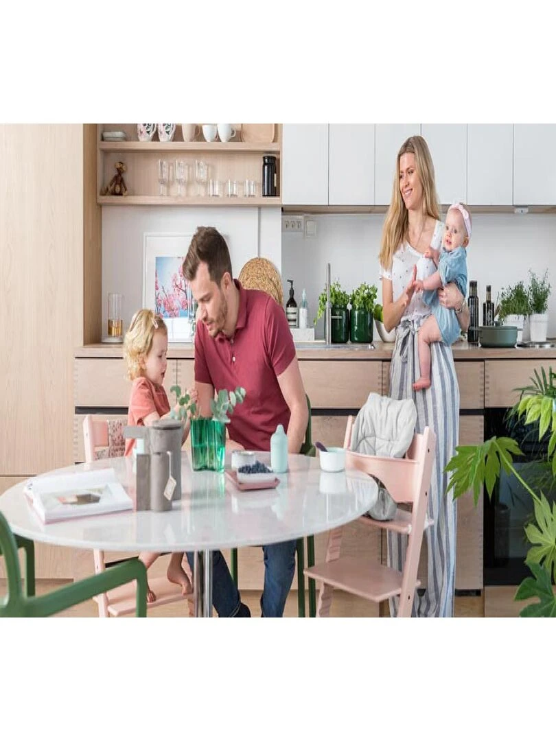 Baby set rose poudré pour chaise Tripp Trapp (Serene Pink) Blanc