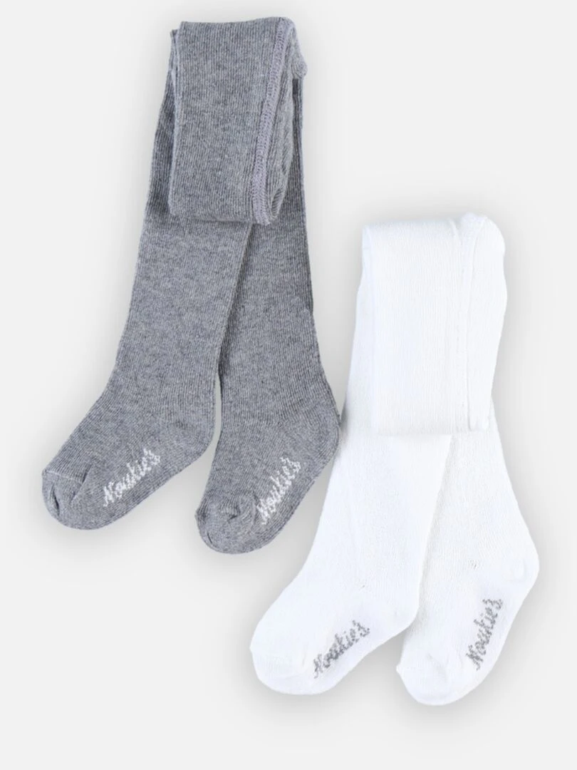 Set de 2 collants    Noukie's   Blanc